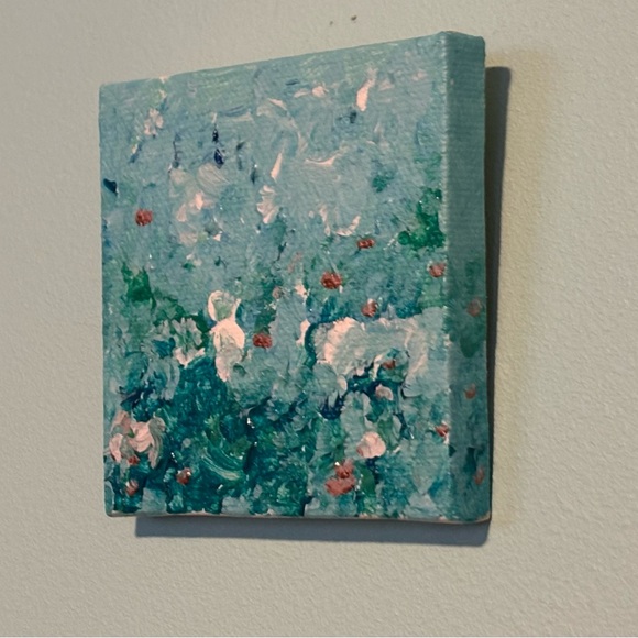 🌺Abstract Canvas Art in Blue & Green-Set of 3 🌺 - Picture 5 of 10